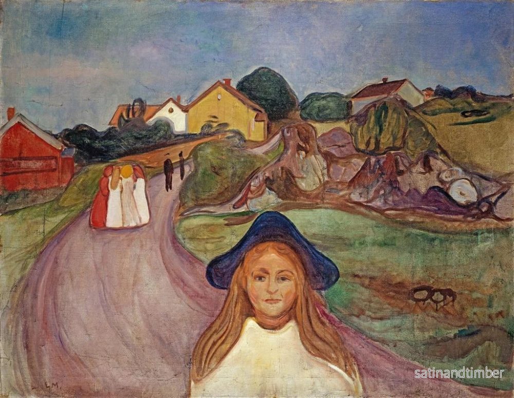 Reproduktion av målningen Väg till Aasgaardstrand - Edvard Munch - Bild 2