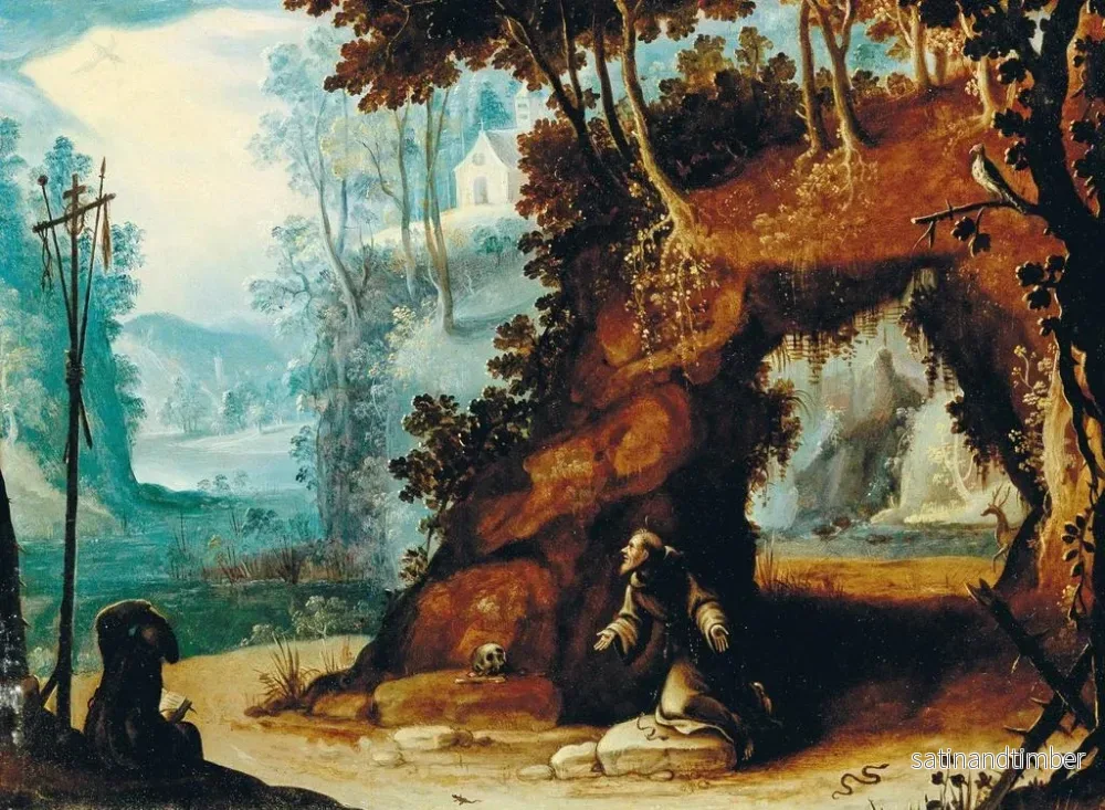 Reproduktion av målningen av Saint François recevant les stigmates - Cigoli Ludovico Cardi - Bild 2