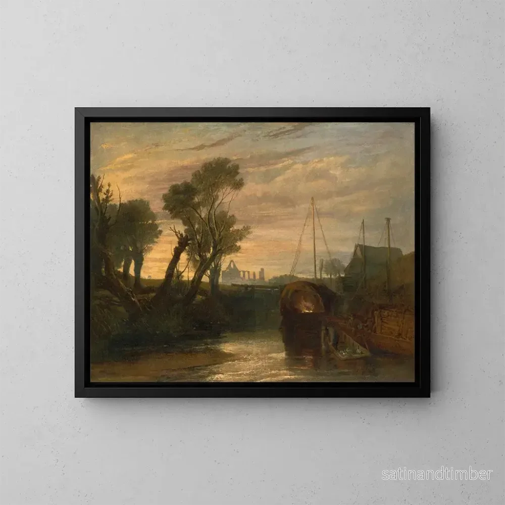 Reproduktion av målningen Abbaye de Newark – Joseph Mallord William Turner Reproduktion av målningen Abbaye de Newark – Joseph Mallord William Turner