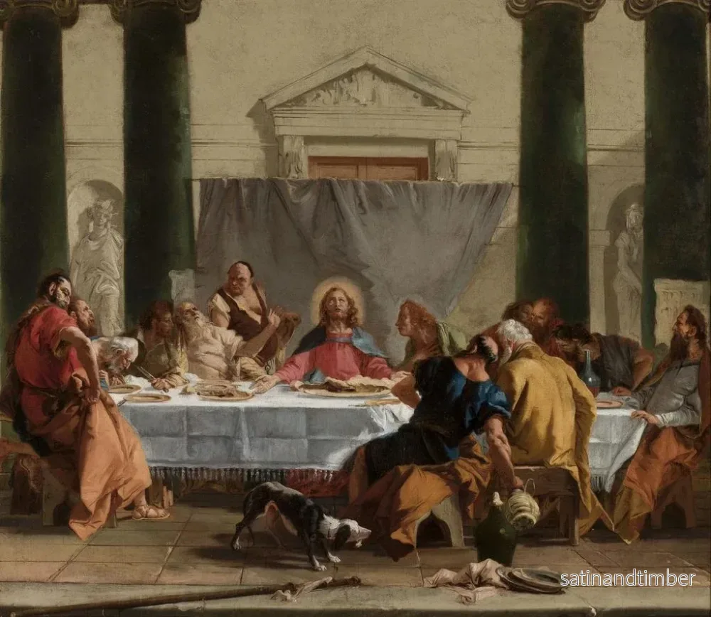 Reproduktion av målningen La Cène - Giovanni Battista Tiepolo - Bild 2