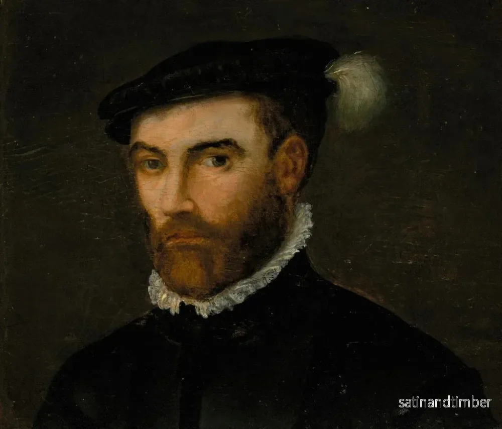 Reproduktion av målningen Porträtt av en gentleman, 1628 - Flamländsk skola - Bild 2