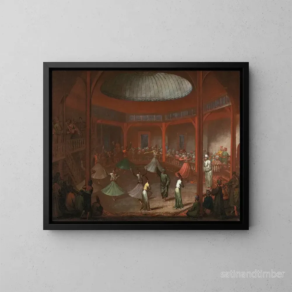 Reproduktion av målningen Derviches tourneurs - Jean-Baptiste Vanmour