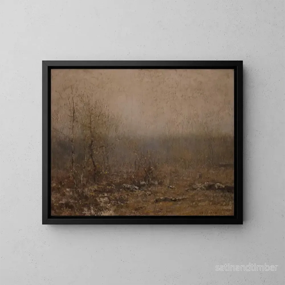 Reproduktion av målningen Gris de décembre - Bruce Crane