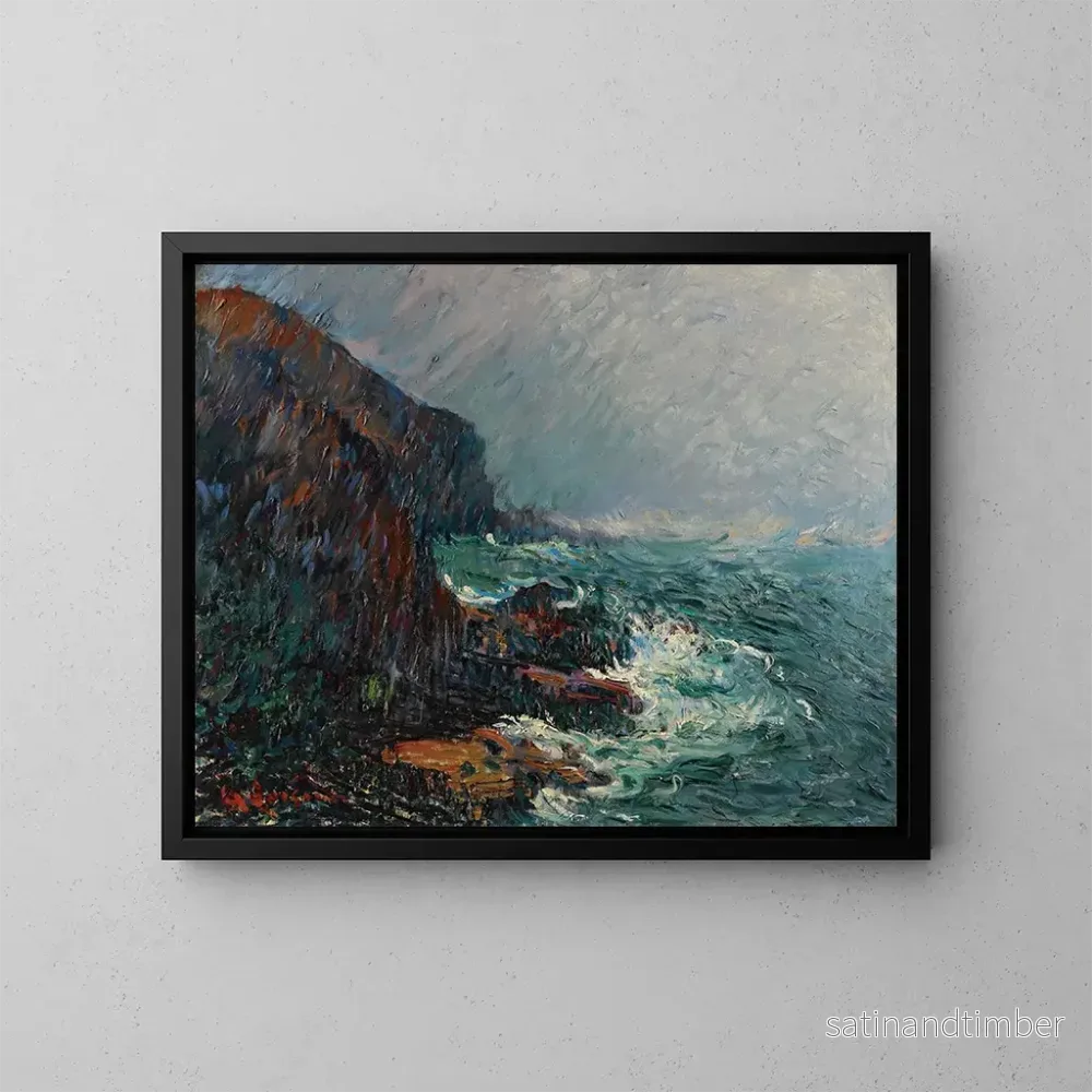 Reproduktion av målningen Falaises en Normandie - Gustave Loiseau