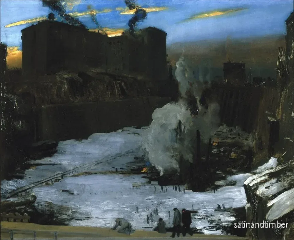 Reproduktion av målningen av utgrävning av Pennsylvania Station - George Wesley Bellows - Bild 2