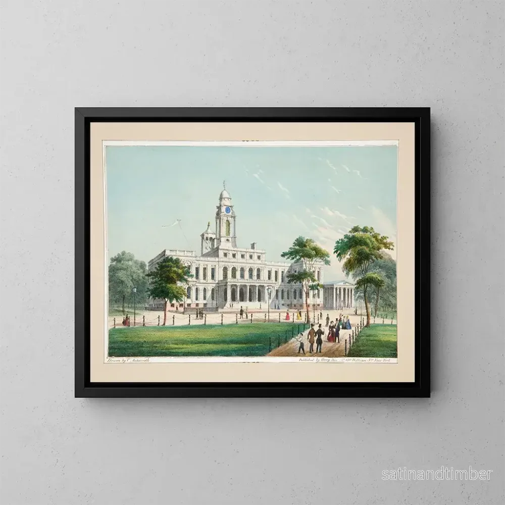 Reproduktion av målningen Hôtel de ville - Charles Autenrieth