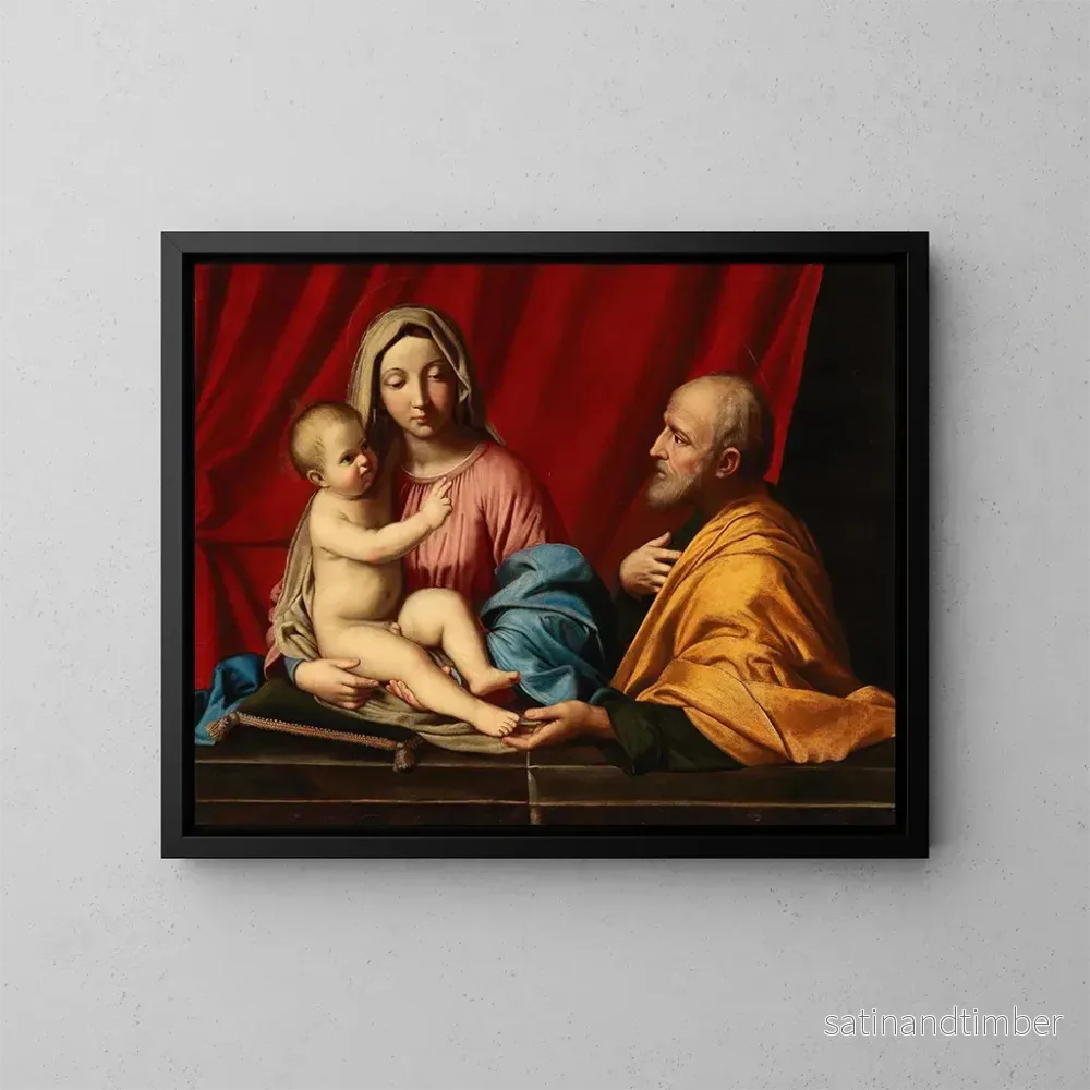 Reproduktion av målningen La Sainte Famille – Giovanni Battista Salvi da Sassoferrato Reproduktion av målningen La Sainte Famille – Giovanni Battista Salvi da Sassoferrato