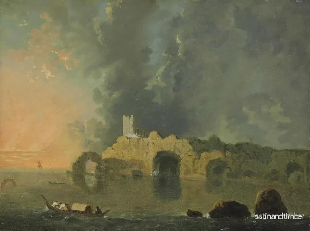 Reproduktion av målningen Tour des Grottes nära Neapel - Richard Wilson - Bild 2