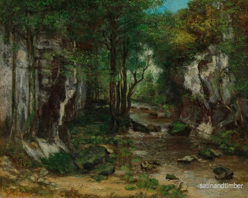 Reproduktion av målningen Le ruisseau de Puits Noir - Gustave Courbet - Bild 2