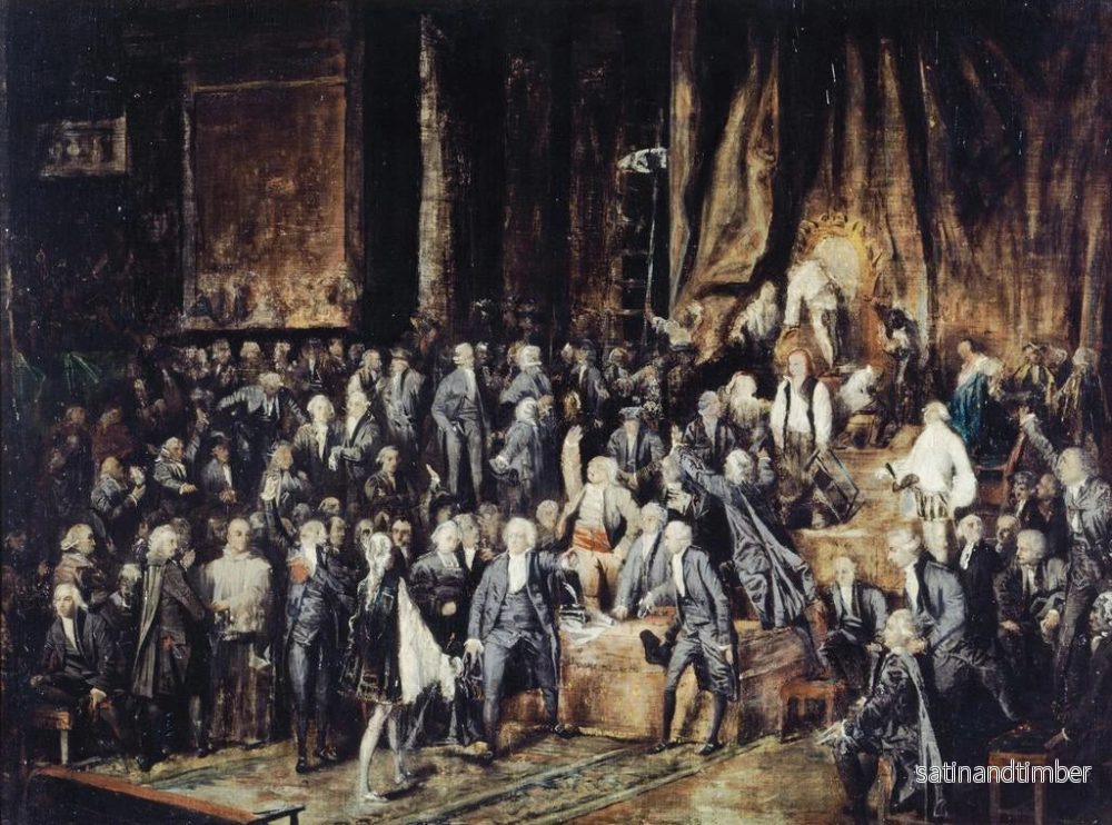 Reproduktion av målningen av Le marquis de Deux-Brz och Mirabeau den 23 juni 1789 - Paul Marc Joseph Chenavard - Bild 2