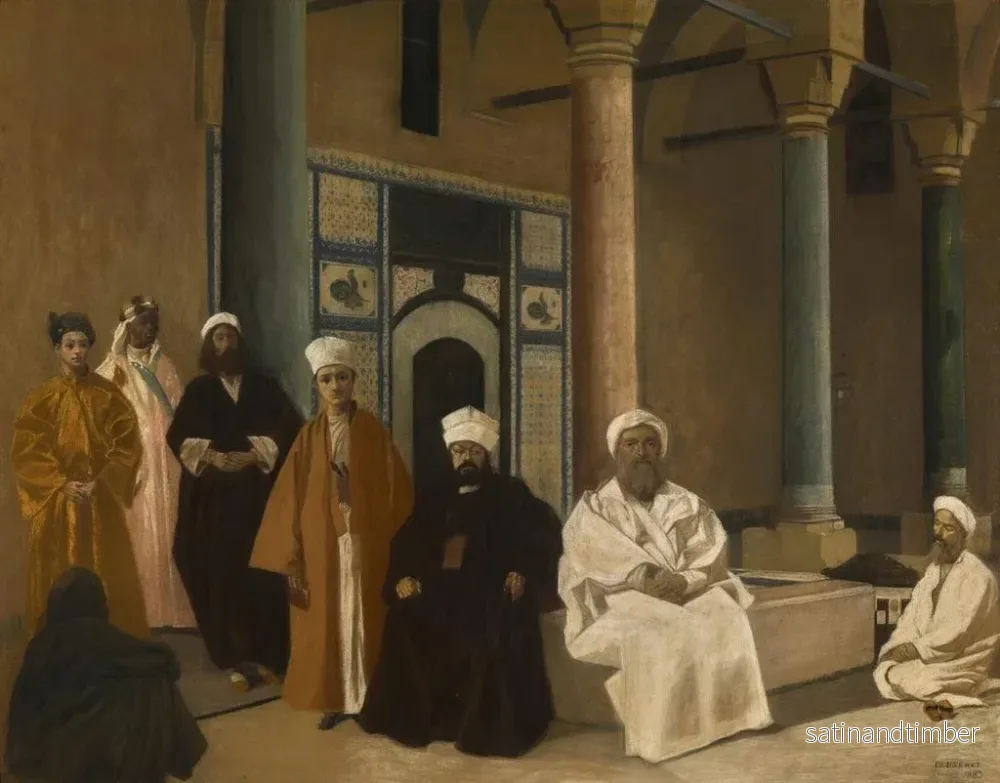 Reproduktion av målningen Utanför tvättstugan, Topkapi-palatset, Istanbul - Gustave Cluseret - Bild 2