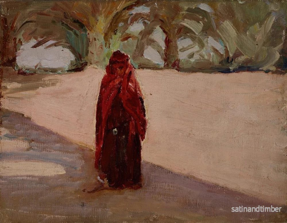 Reproduktion av målningen Biskra, une fille - Jan Cybis - Bild 2