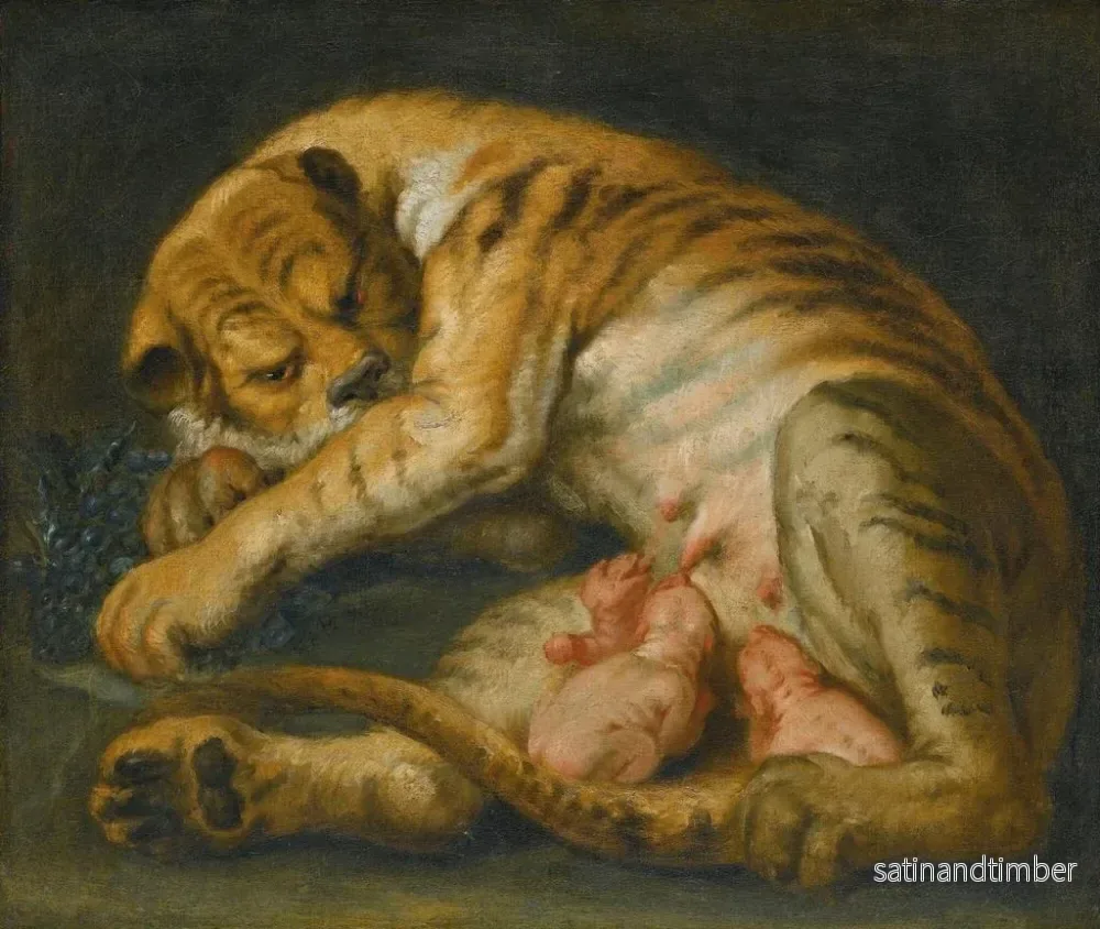 Reproduktion av målningen En tigerinna med sina ungar - Skola av Peter Paul Rubens - Bild 2