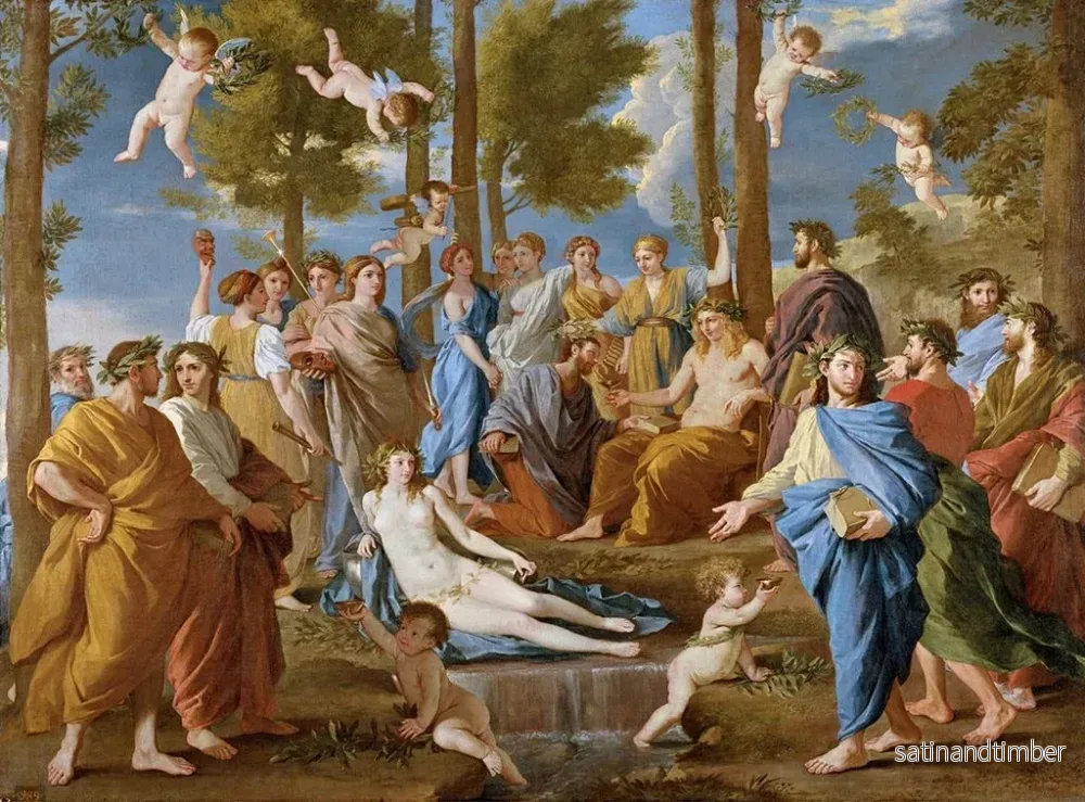 Reproduktion av målningen Le Parnasse - Nicolas Poussin - Bild 2