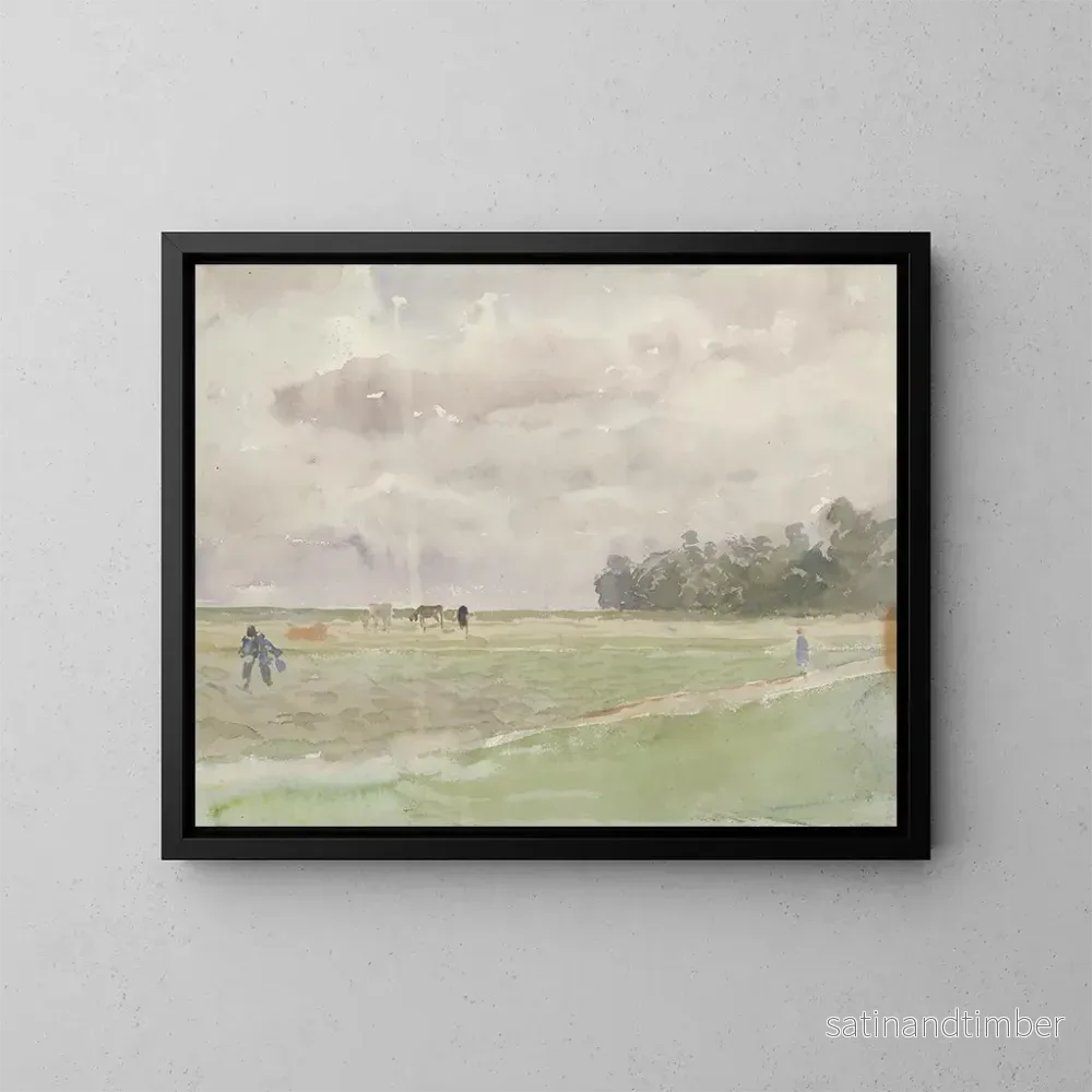 Reproduktion av målningen Champ sous les nuages - Ladislav Mednyánszky