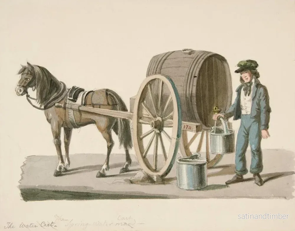 Reproduktion av målningen Le chariot de l'eau printanière - Nicolino Calyo - Bild 2