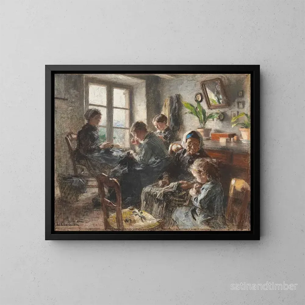 Reproduktion av målningen Les couturières - Léon Augustin Lhermitte