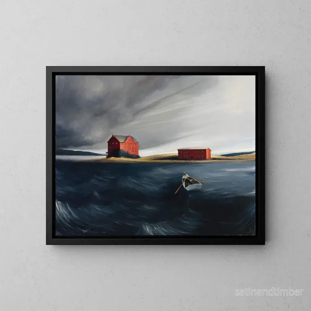 Reproduktion av målningen Tempête imminente - Robert P. Archer