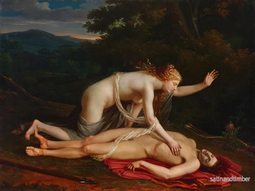 Reproduktion av målningen av Venus som gråter över Adonis död - Baron Pierre-Narcisse Guérins cirkel - Bild 2