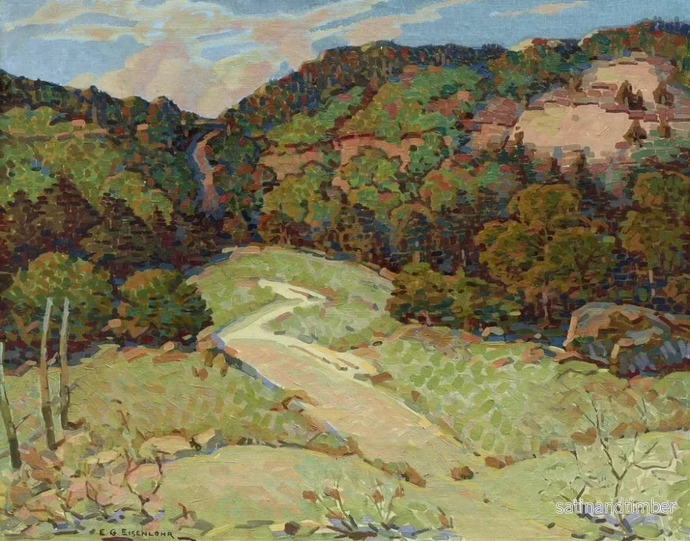 Reproduktion av målningen Sentier abandonné - Edward G. Eisenlohr - Bild 2