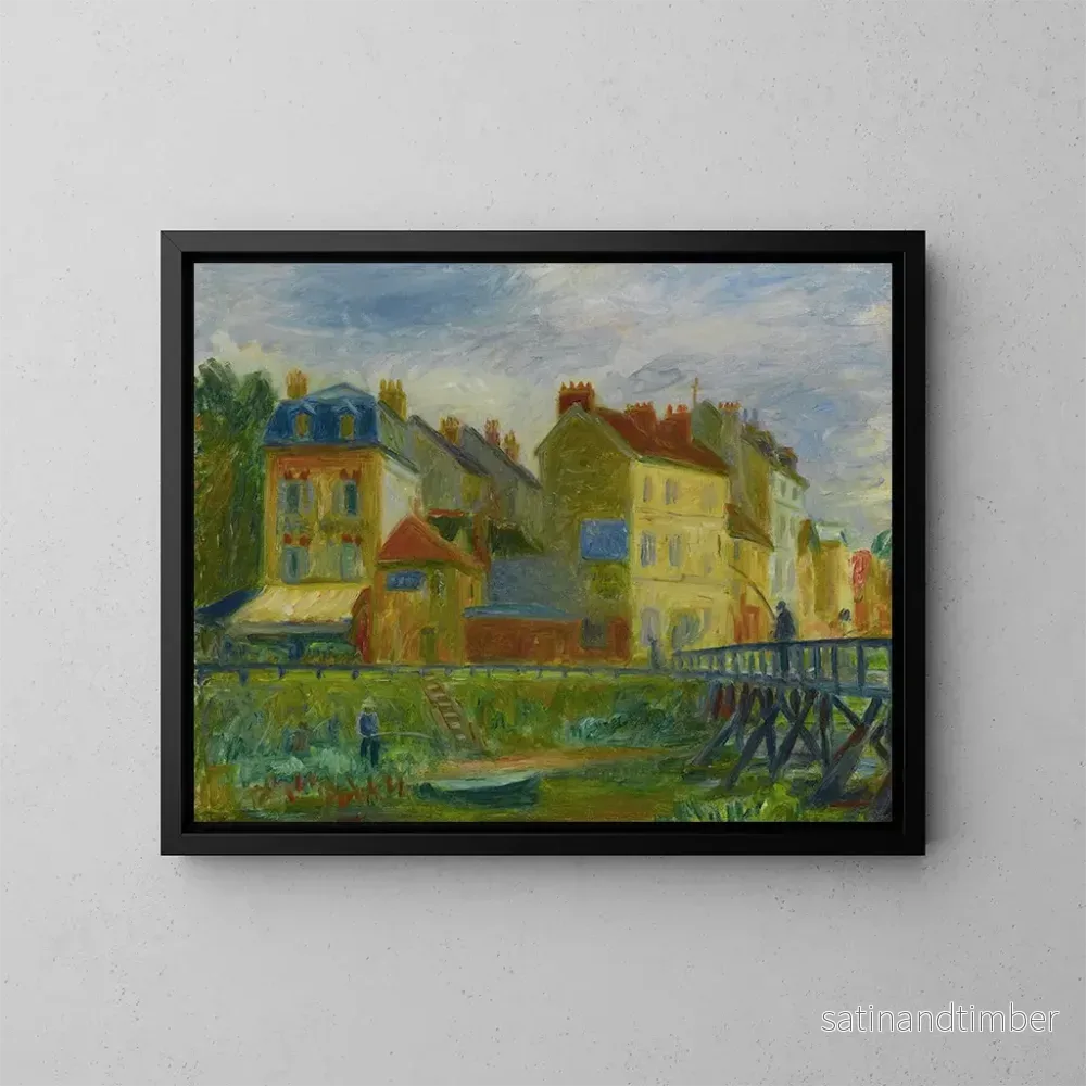 Reproduktion av målningen Samois-sur-Seine - William James Glackens
