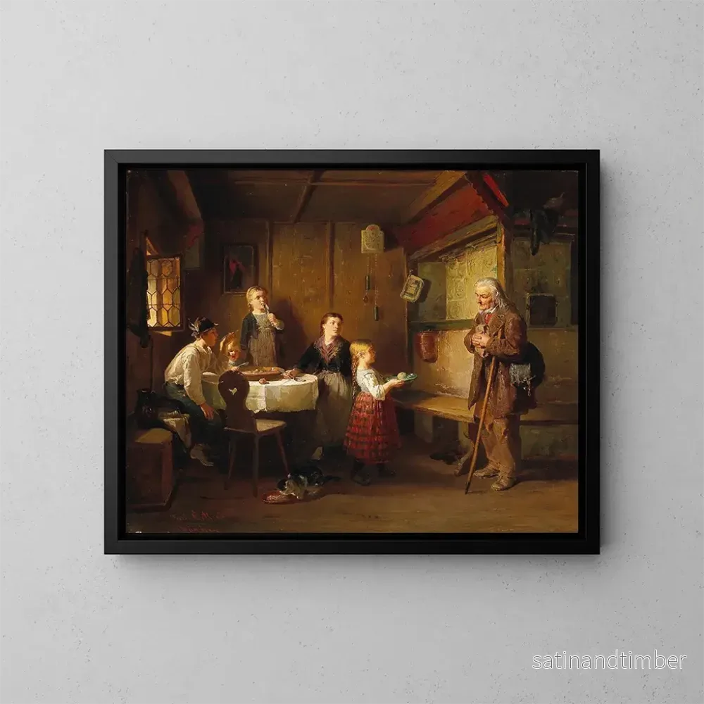 Reproduktion av målningen Barnens välgörenhet – Friedrich Ortlieb Reproduktion av målningen Barnens välgörenhet – Friedrich Ortlieb