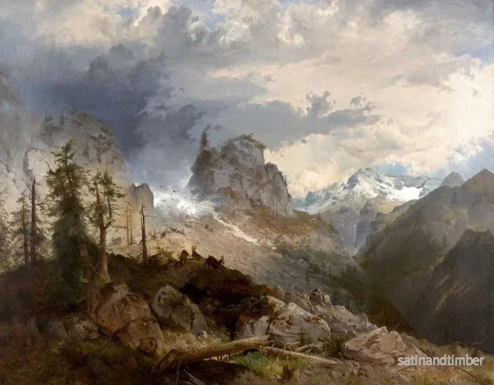 Reproduktion av målningen Erosion i de höga bergen - Michael Emil Sachs - Bild 2