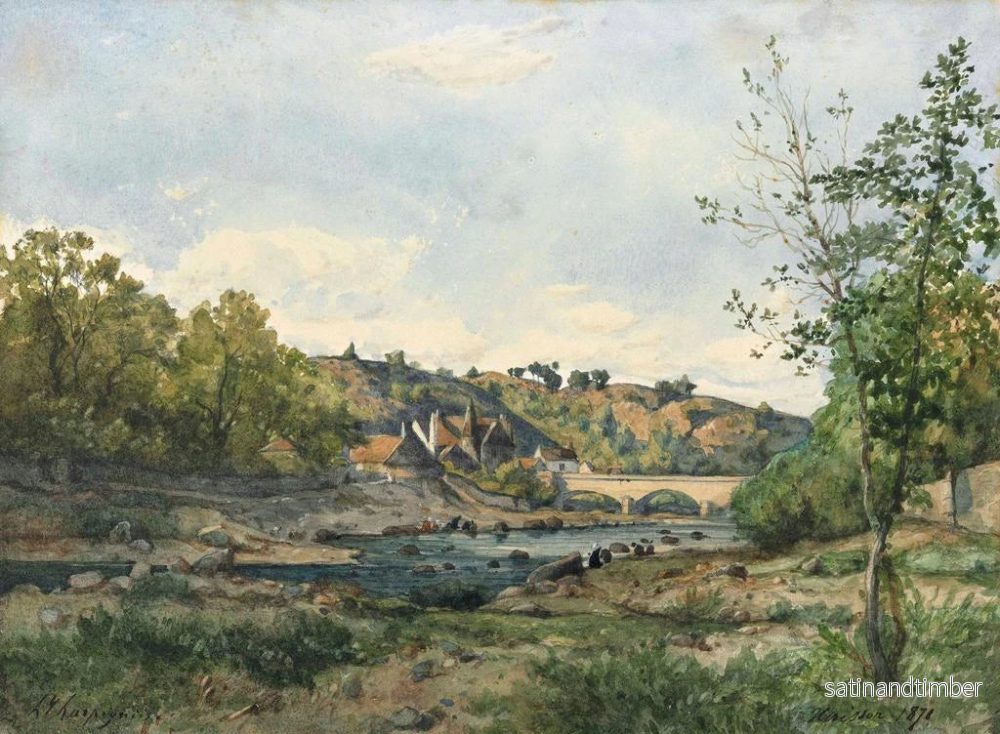 Reproduktion av målningen Hérisson - Henri-Joseph Harpignies - Bild 2