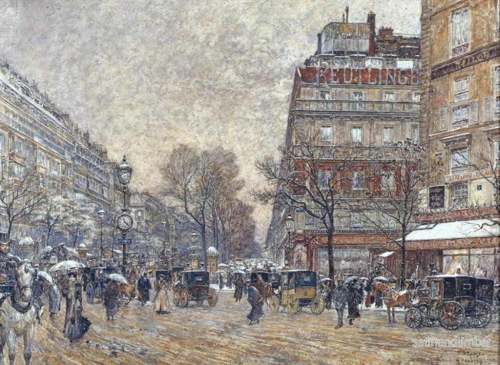 Reproduktion av målningen Le carrefour Richelieu-Drouot - Frédéric Houbron - Bild 2