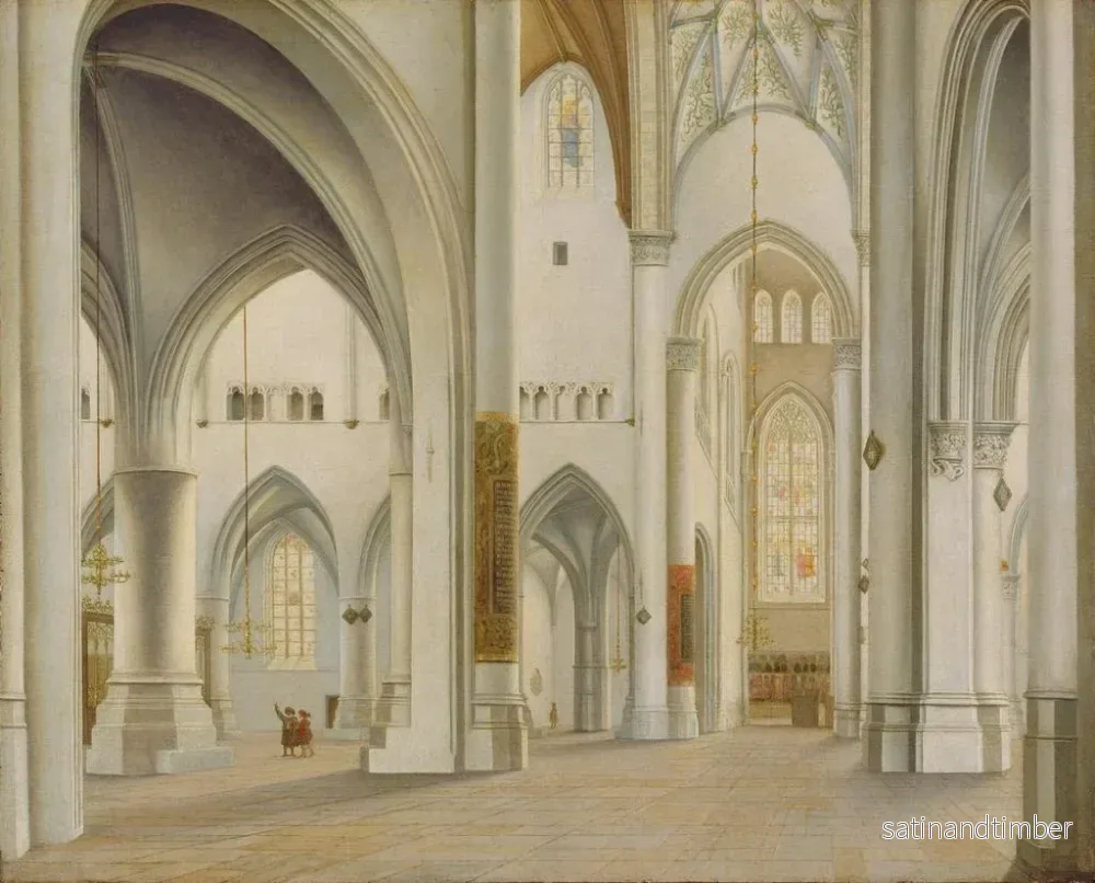 Reproduktion av målningen Saint-Bavons inre i Haarlem - Pieter Jansz Saenredam - Bild 2