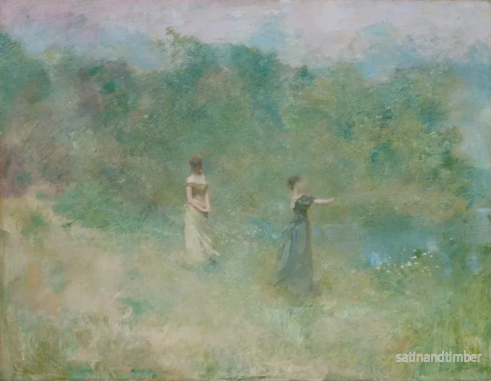 Reproduktion av målningen Sommar - Thomas Wilmer Dewing - Bild 2