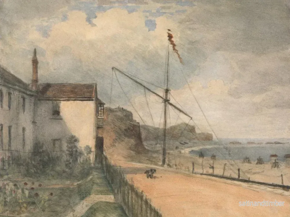 Reproduktion av målningen Budleigh Salterton från vår trädgård - William Crotch - Bild 2