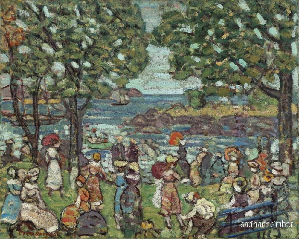 Reproduktion av målningen Baie de Salem - Maurice Prendergast - Bild 2