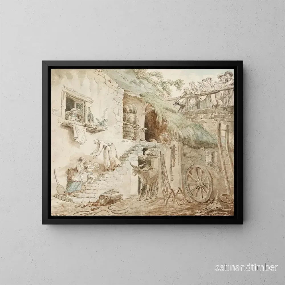 Reproduktion av målningen Allégorie de la chute de la famille du Barry – Hubert Robert Reproduktion av målningen Allégorie de la chute de la famille du Barry – Hubert Robert