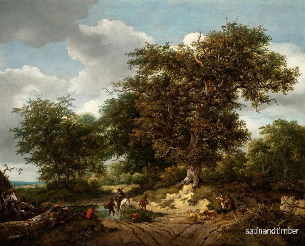 Reproduktion av målningen Le grand chêne - Jacob van Ruisdael - Bild 2