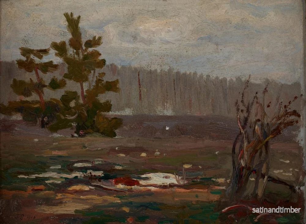 Reproduktion av målningen Vårdag grå - Jan Stanisławski - Bild 2