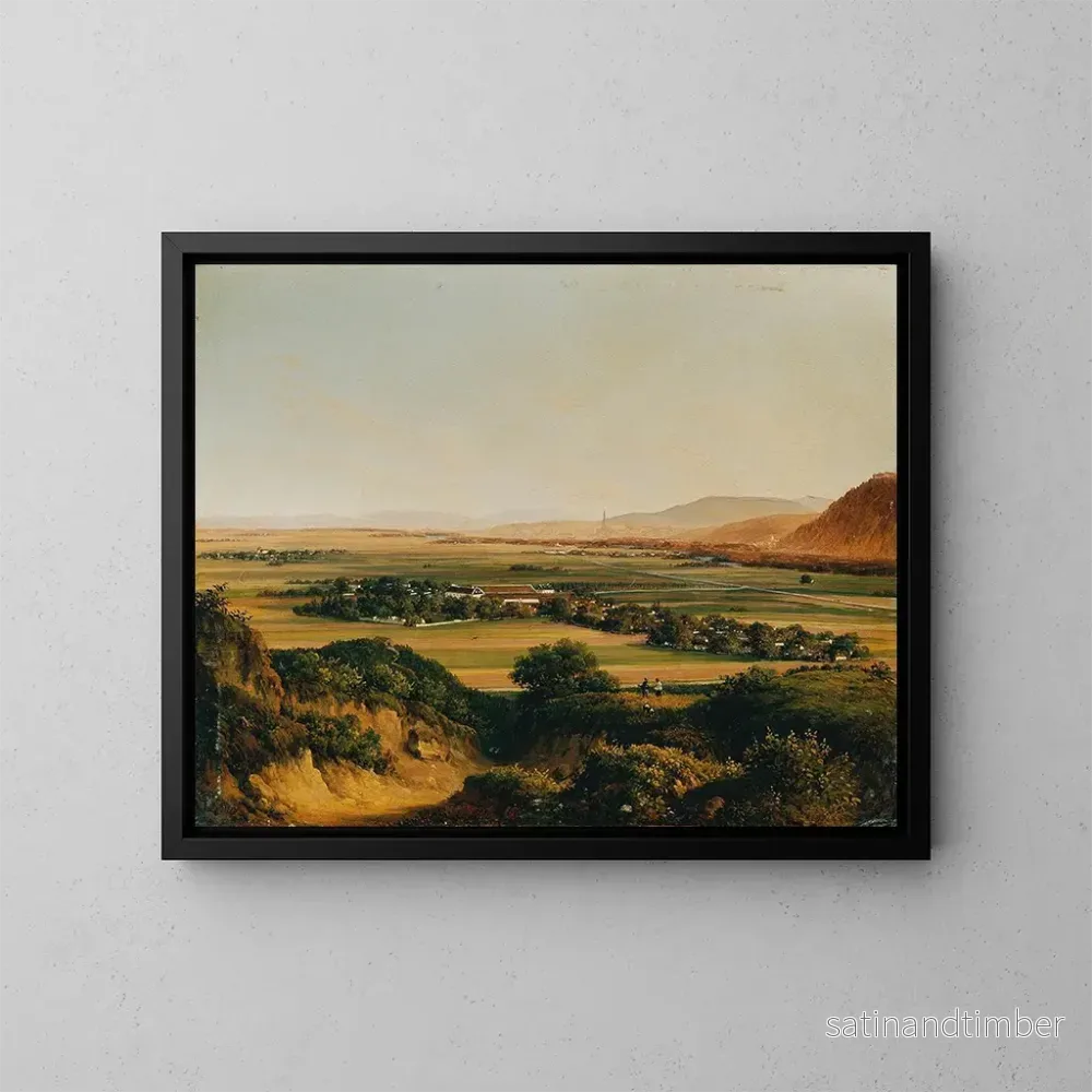 Reproduktion av målningen Vue sur Vienne depuis le Bisamberg – Christian von Plattensteiner Reproduktion av målningen Vue sur Vienne depuis le Bisamberg – Christian von Plattensteiner