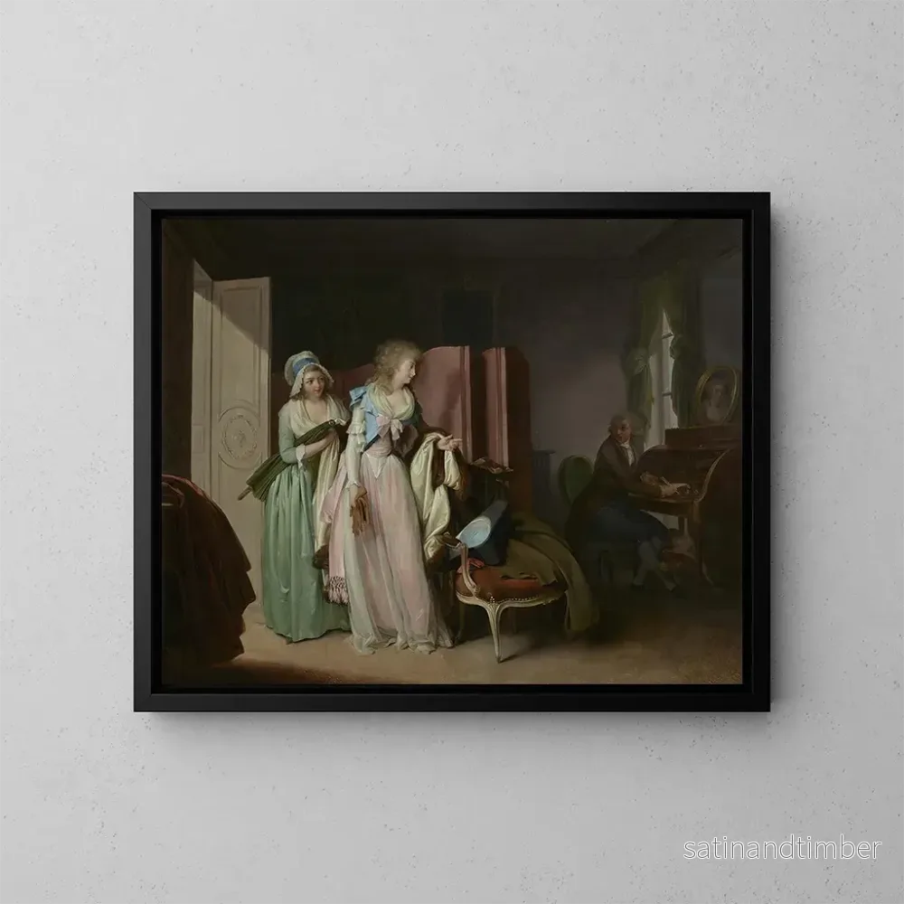 Reproduktion av målningen La visite rendue - Louis Léopold Boilly