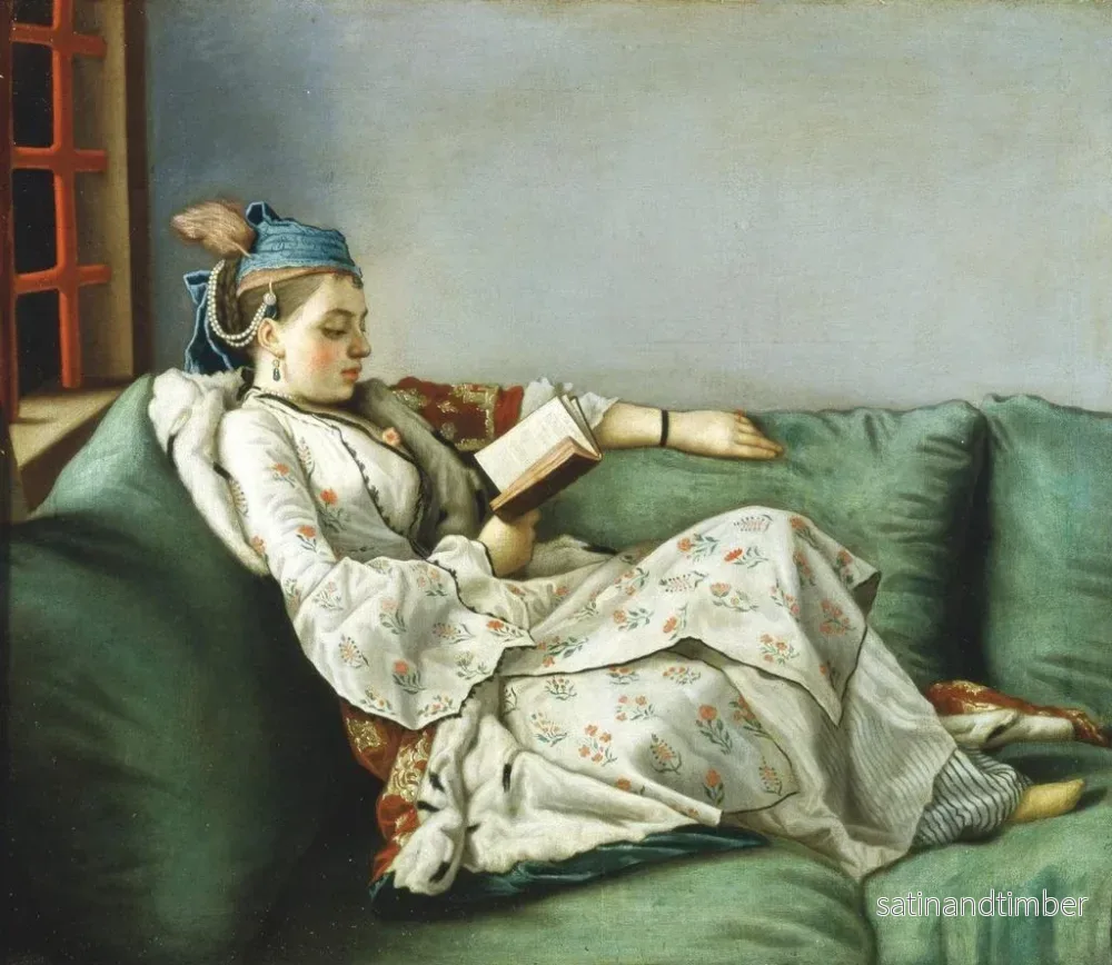 Reproduktion av målningen av Marie-Adélaïde av Frankrike i turkiska kläder - Jean-Étienne Liotard - Bild 2