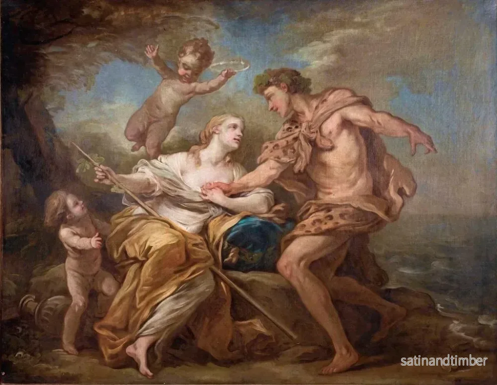 Reproduktion av målningen Bacchus och Ariane - Charles André van Loo - Bild 2