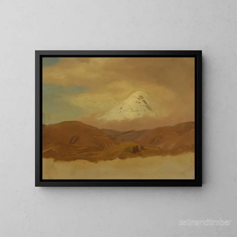 Reproduktion av målningen Mont Chimborazo, Ecuador - Frederic Edwin Church
