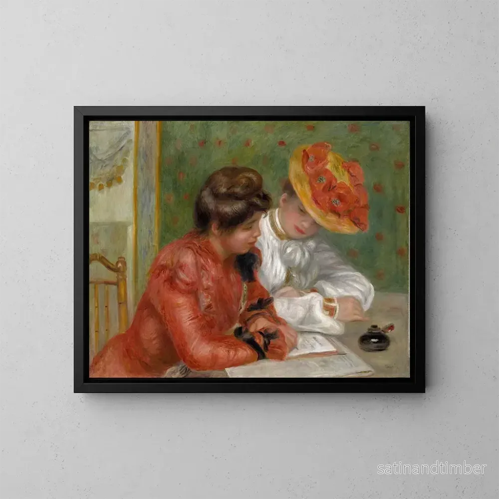 Reproduktion av målningen La Lettre - Pierre-Auguste Renoir