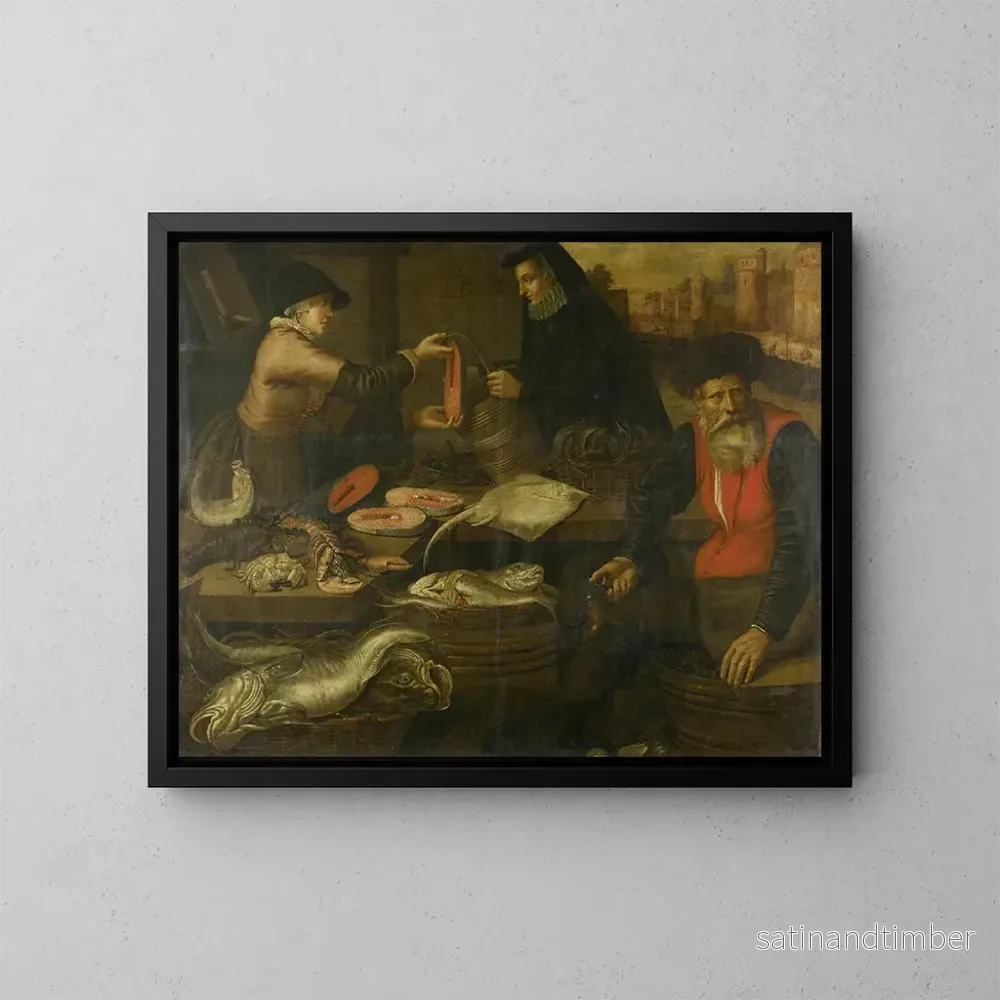 Reproduktion av målningen Poissonniers - Jacob van Nieulandt