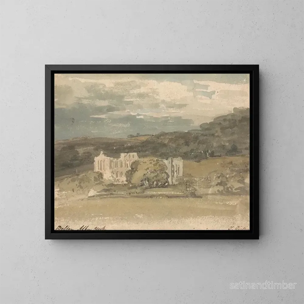 Reproduktion av målningen Abbaye de Rievaulx, Yorkshire – Thomas Girtin Reproduktion av målningen Abbaye de Rievaulx, Yorkshire – Thomas Girtin