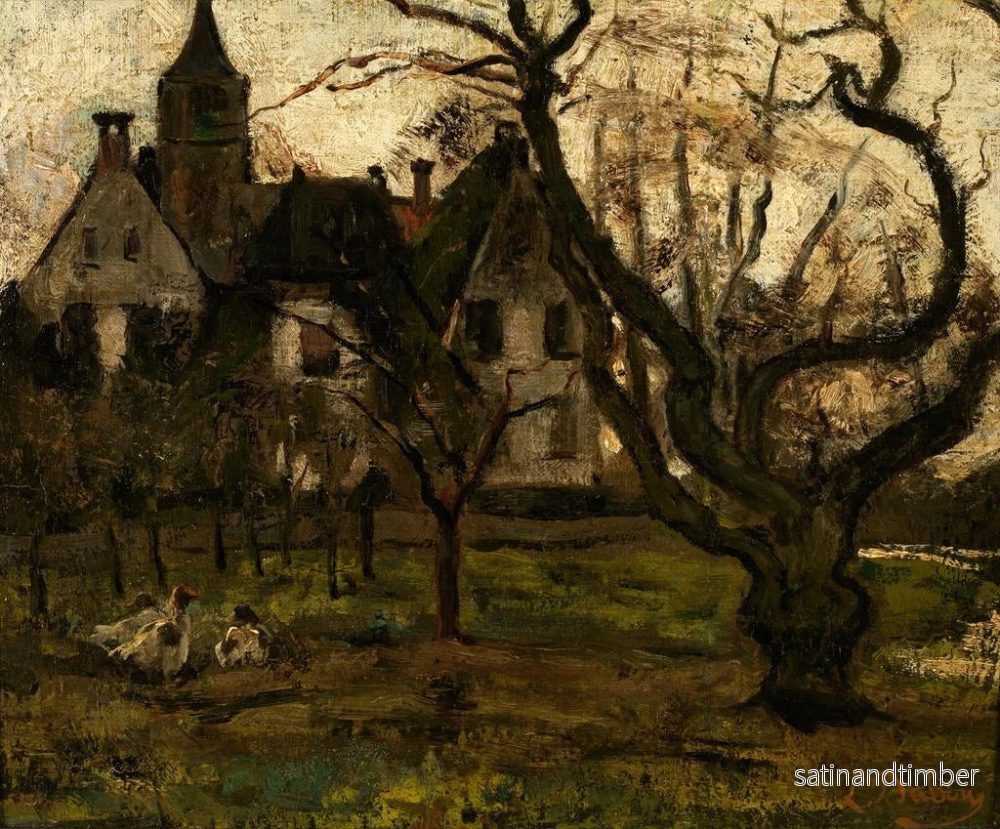 Reproduktion av målningen Le verger du château - Louis Dubois - Bild 2