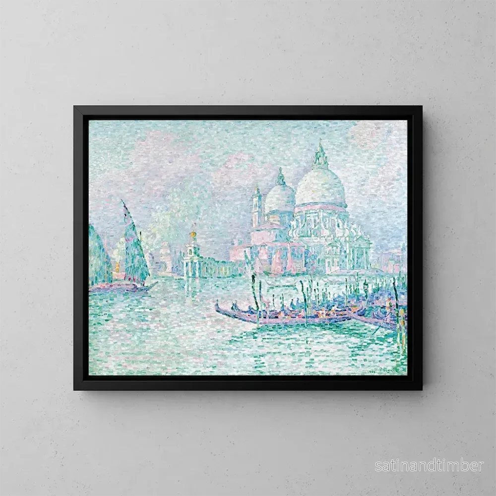Reproduktion av målningen Venise, La Salute, Vert - Paul Signac