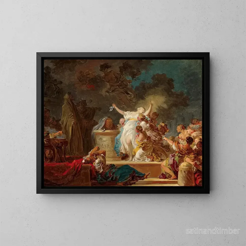 Reproduktion av målningen Le sacrifice au Minotaure - Jean-Honoré Fragonard