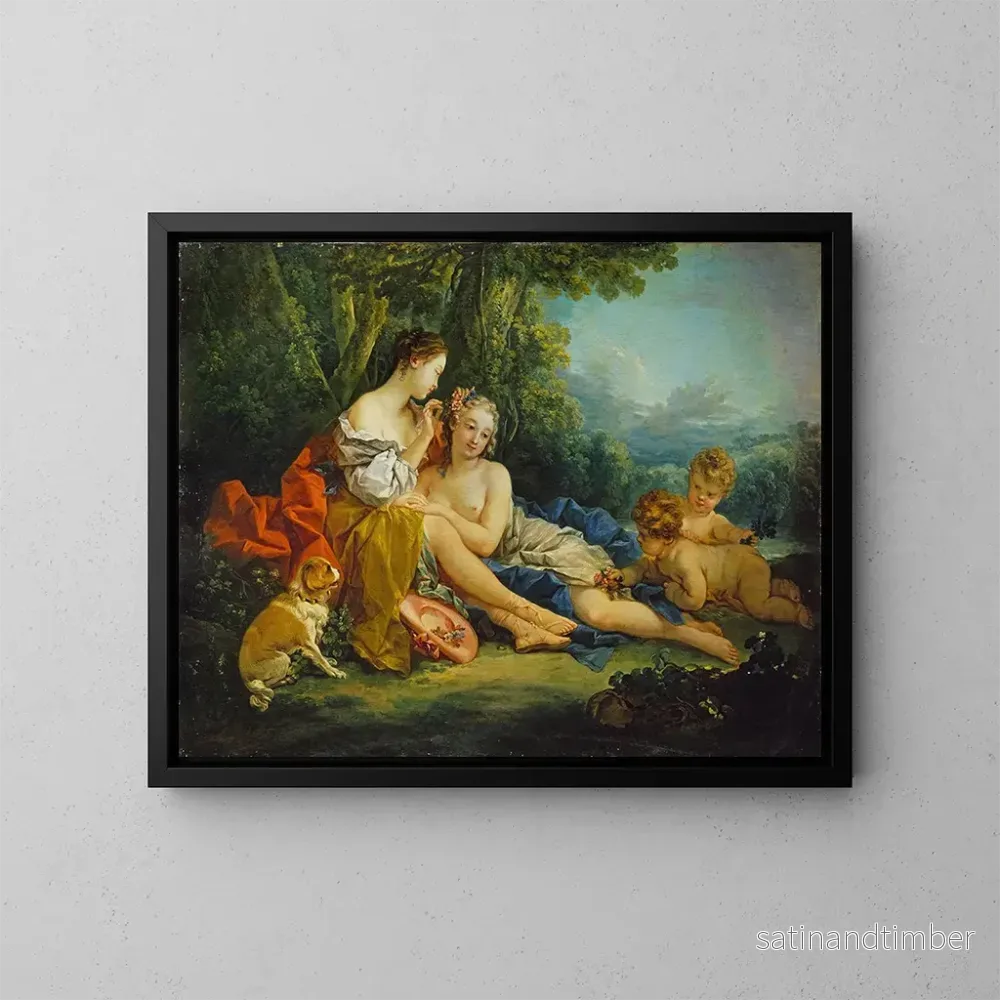 Reproduktion av målningen toalettpastorala – François Boucher Reproduktion av målningen toalettpastorala – François Boucher