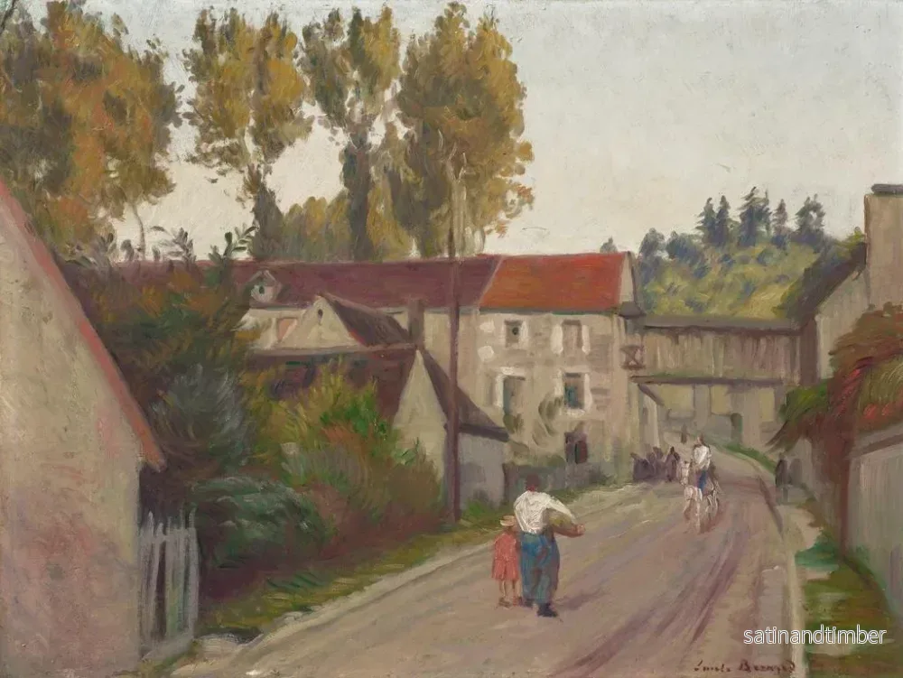 Reproduktion av målningen Vue de tonnerre ou Le Moulin d'enfer - Émile Bernard - Bild 2