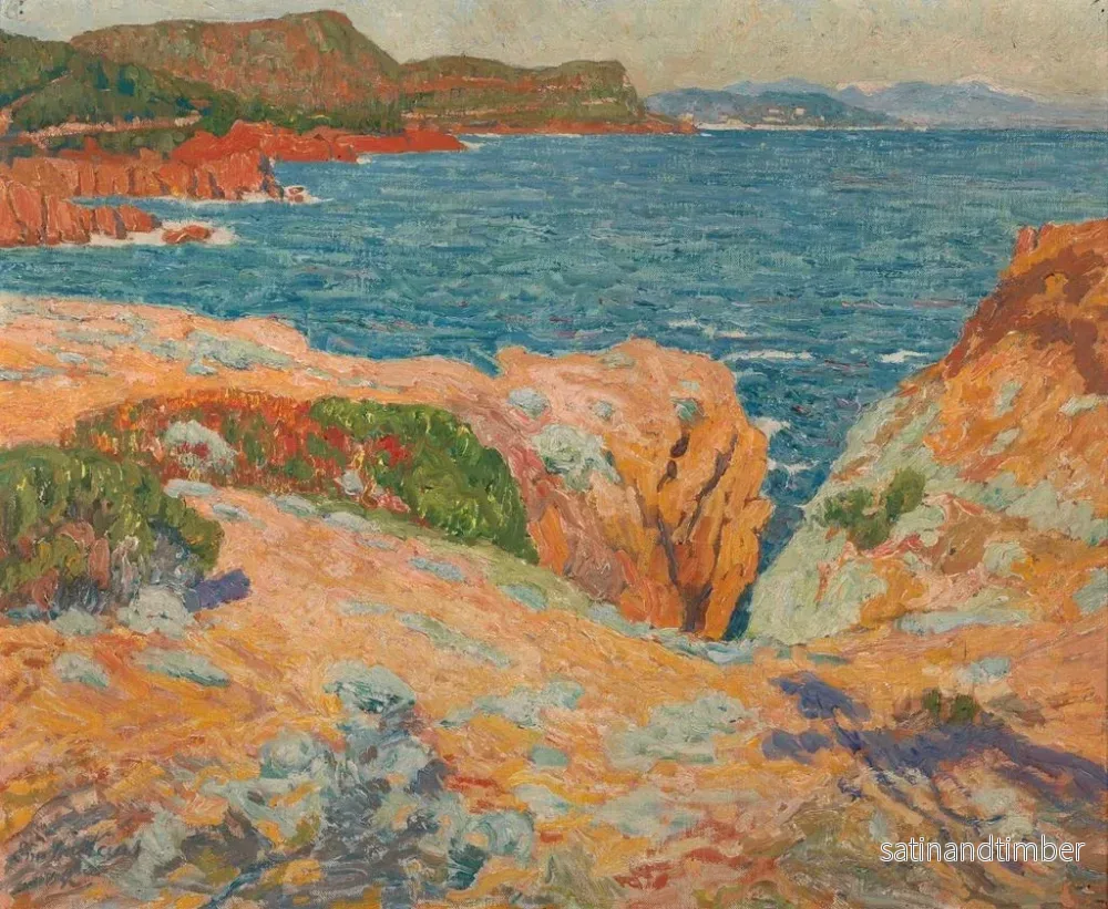 Reproduktion av målningen Eftermiddag i Estrel, Côte d'Azur - Émile Claus - Bild 2